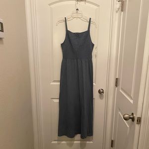 Old Navy Cotton blue/gray cotton maxi